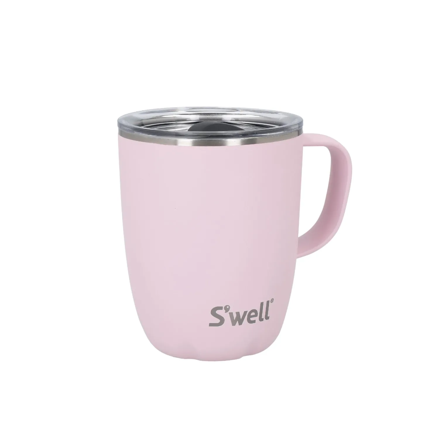 S'Well S'well 350ml Travel Mug with Handle - Pink Topaz
