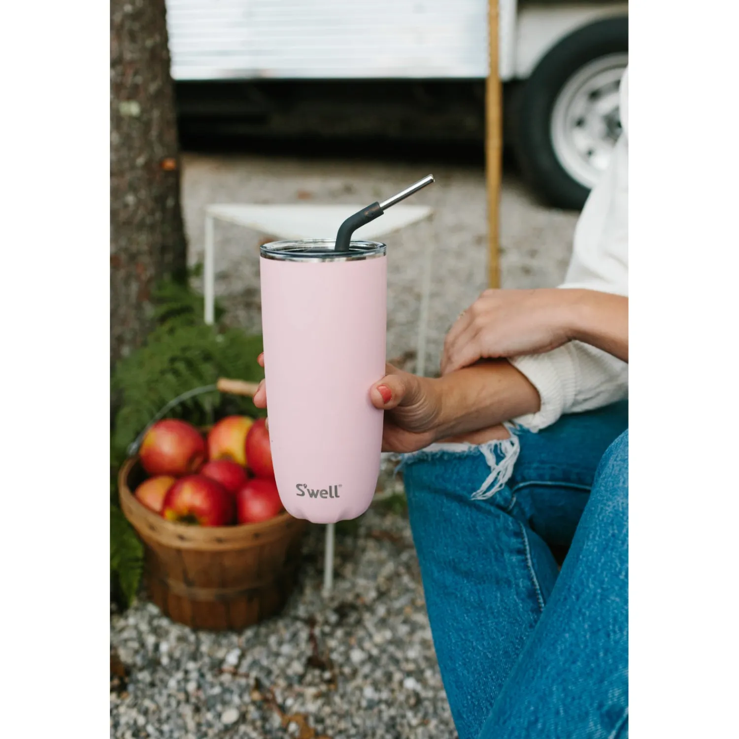 S'Well S'well 530ml Travel Tumbler with Lid - Pink Topaz
