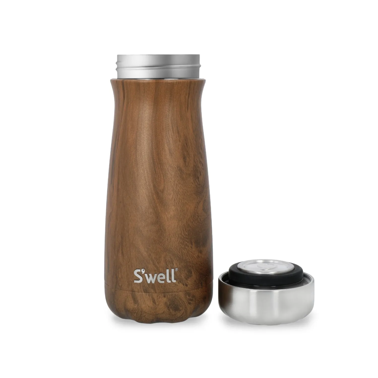 S'Well S'well 470ml Traveler Reusable Water Bottle - Teakwood