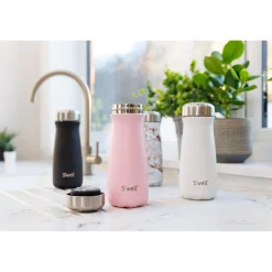 S'Well S'well 470ml Traveler Reusable Water Bottle - Pink Topaz