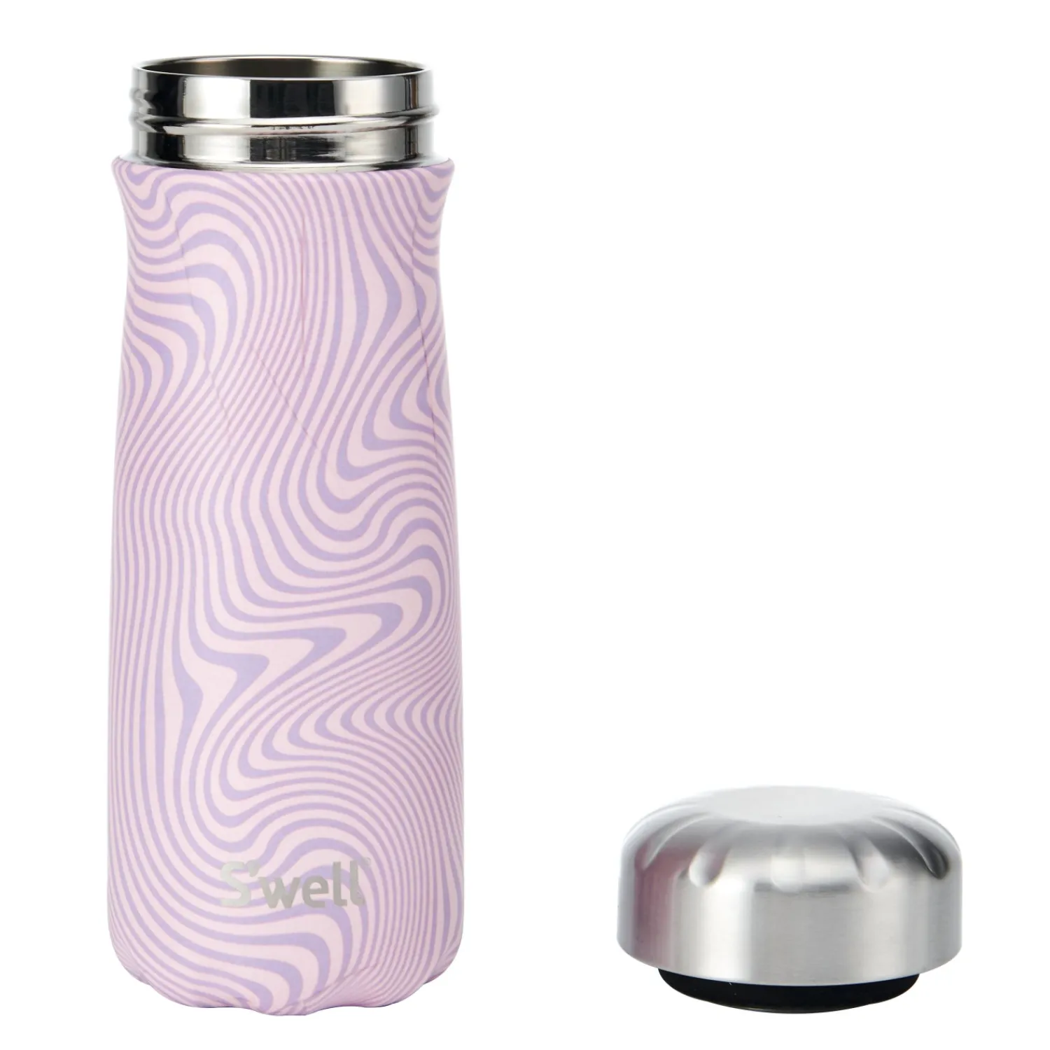 S'Well S'well 470ml Traveler Reusable Water Bottle - Lavender Swirl