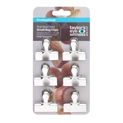 Taylor's Eye Witness Taylor's Eye Witness 6 Piece Small Bag Clip Set - Stainless Steel