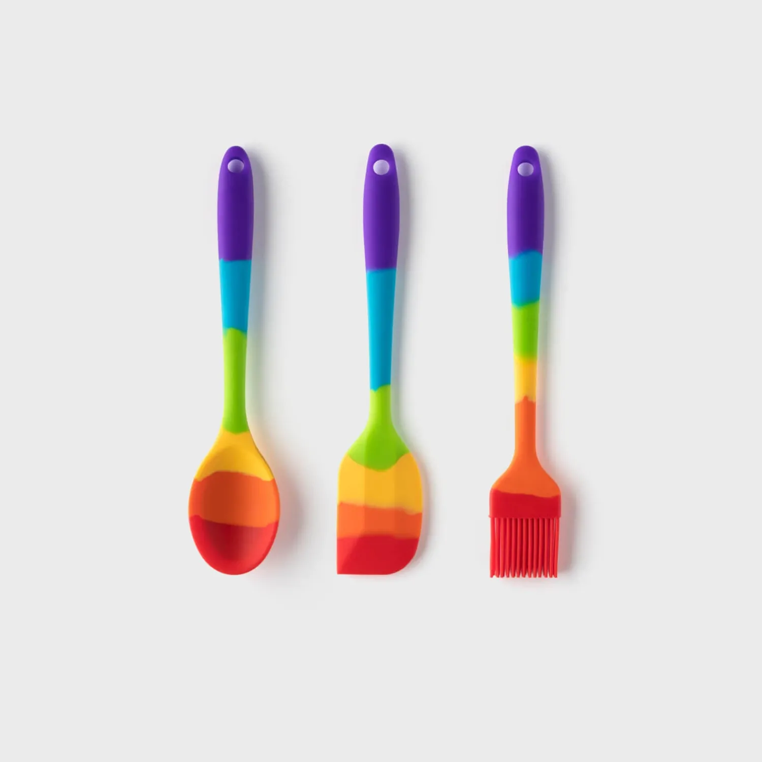 Taylor's Eye Witness Taylor's Eye Witness Mini Silicone 3-Piece Utensil Set - Rainbow