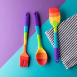 Taylor's Eye Witness Taylor's Eye Witness Mini Silicone 3-Piece Utensil Set - Rainbow