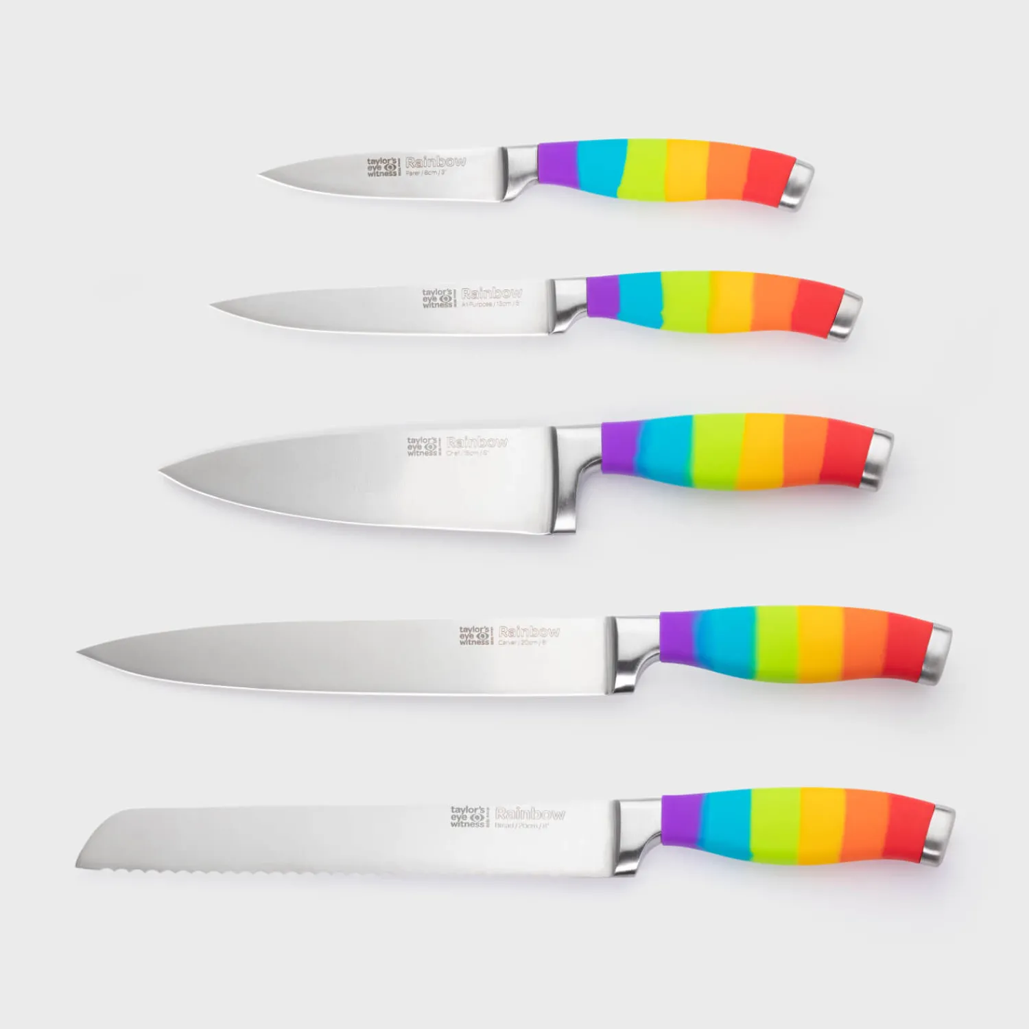 Taylor's Eye Witness Taylor's Eye Witness 5-Piece Kitchen Knife Block Set - Rainbow