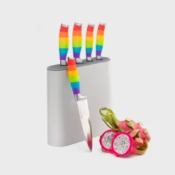 Taylor's Eye Witness Taylor's Eye Witness 5-Piece Kitchen Knife Block Set - Rainbow