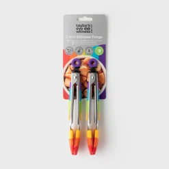 Taylor's Eye Witness Taylor's Eye Witness 2-Piece Mini Silicone Tong Set - Rainbow
