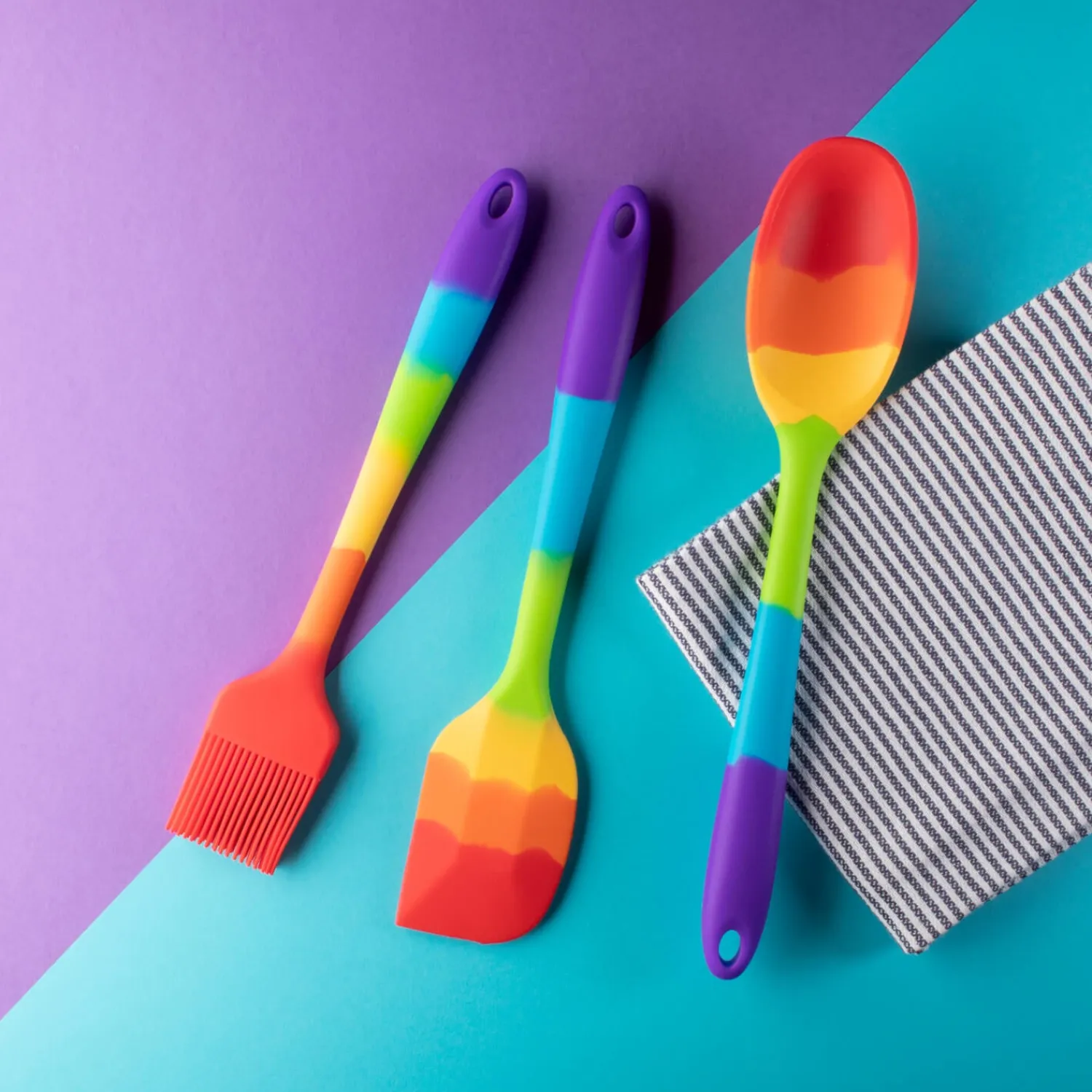 Taylor's Eye Witness Taylor's Eye Witness Silicone Wide Slotted Turner - Rainbow