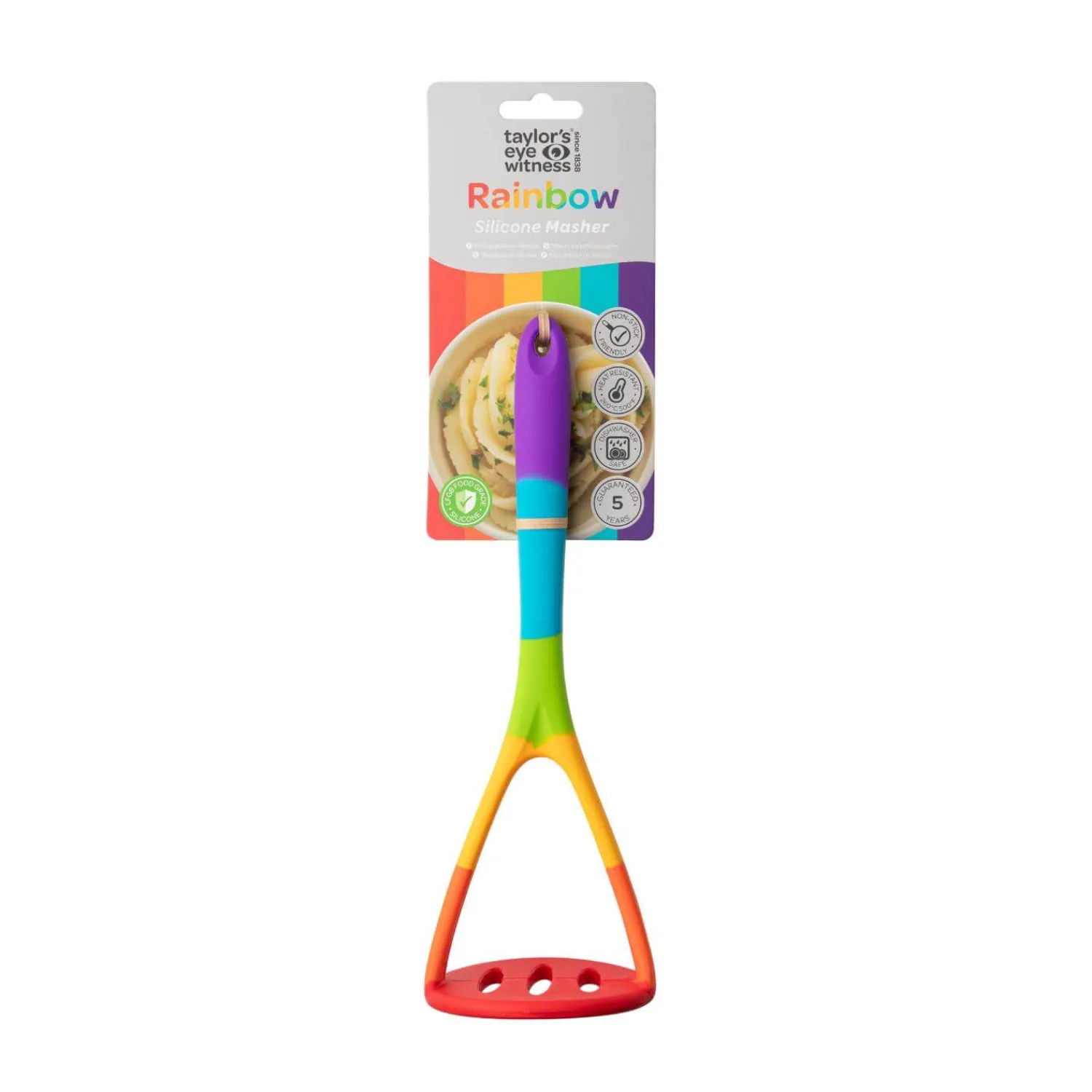 Taylor's Eye Witness Taylor's Eye Witness Silicone Masher - Rainbow