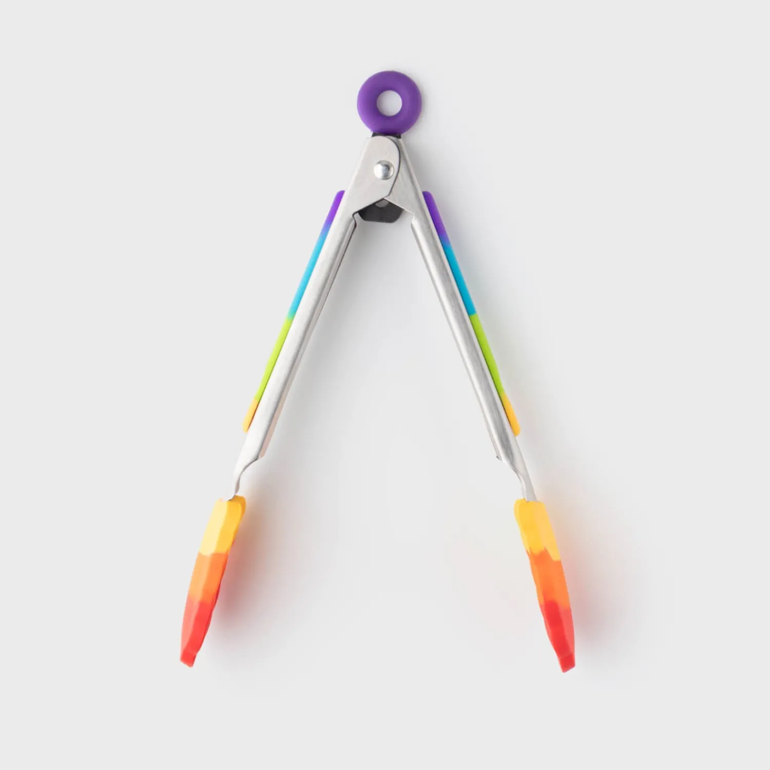 Taylor's Eye Witness Taylor's Eye Witness Stainless Steel Silicone Mini Tongs - Rainbow