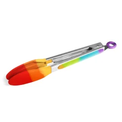 Taylor's Eye Witness Taylor's Eye Witness Stainless Steel Silicone Tongs - Rainbow