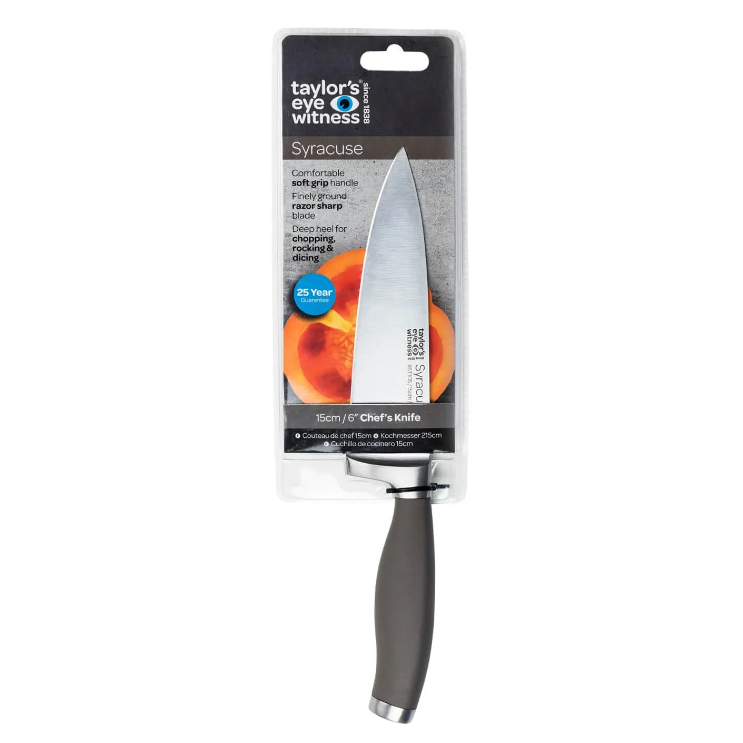 Taylor's Eye Witness Taylor's Eye Witness Syracuse 15cm Chefs Knife - Earth Grey