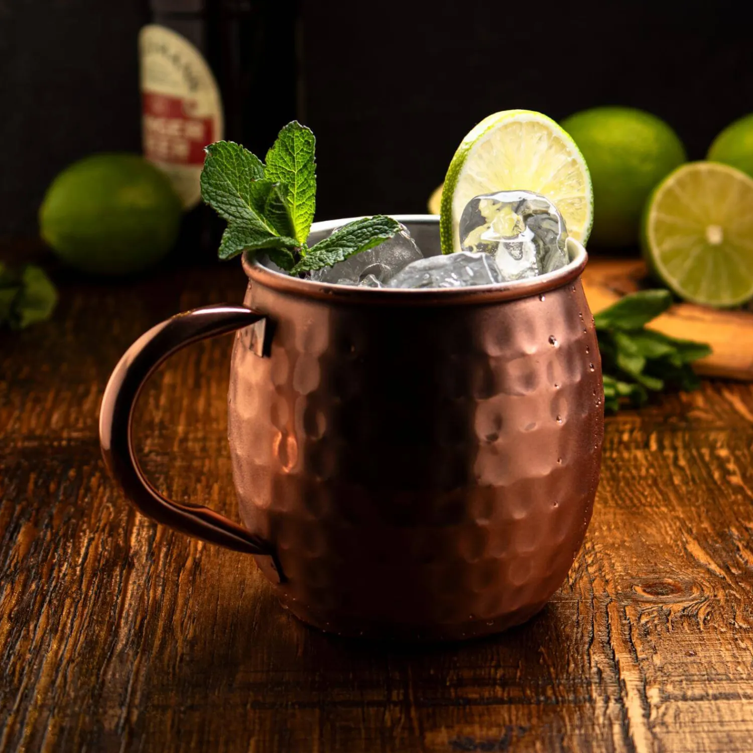 Taylor's Eye Witness Taylor's Eye Witness Taproom Stainless Steel 450ml Moscow Mule Mug - Hammered Copper