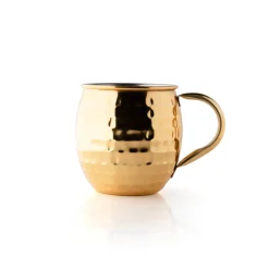 Taylor's Eye Witness Taylor's Eye Witness Taproom Stainless Steel 450ml Moscow Mule Mug - Hammered Gold