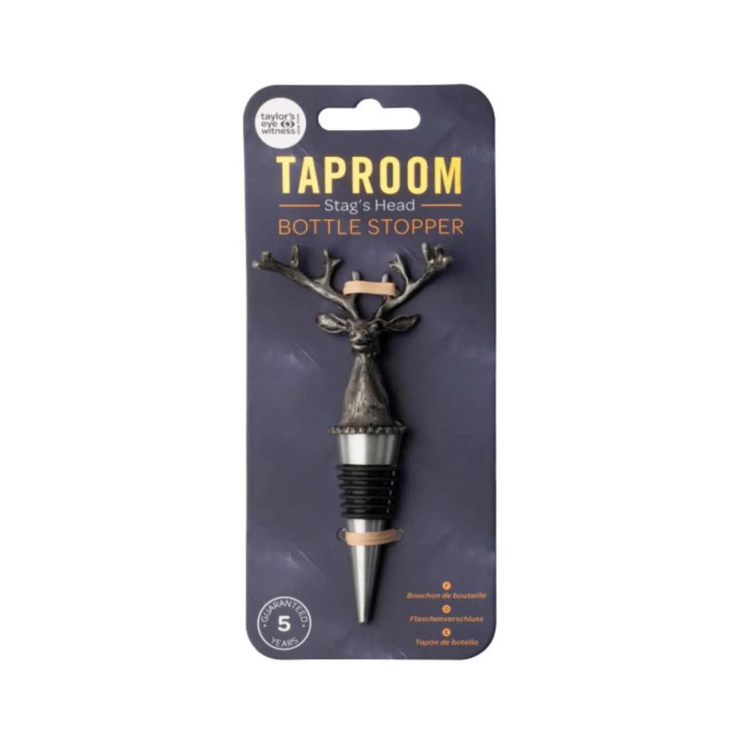 Taylor's Eye Witness Taylor's Eye Witness Taproom Classic Stag Wine Bottle Stopper - Pewter