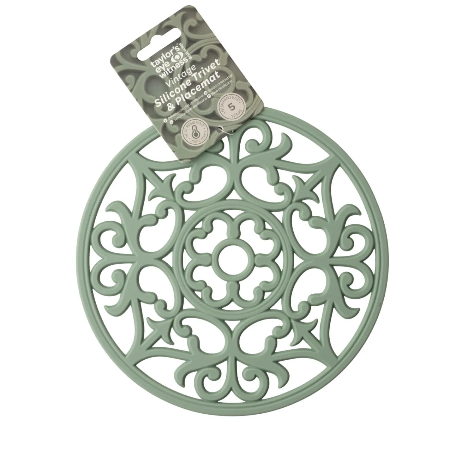 Taylor's Eye Witness Taylor's Eye Witness Vintage Silicone Trivet - Sage Green