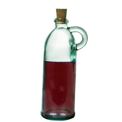 Tu0026G T&G Green House Recycled Glass 550ml Bottle with Handle & Cork