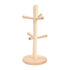 Tu0026G T&G Woodware Beech 6 Peg Mug Tree - Natural