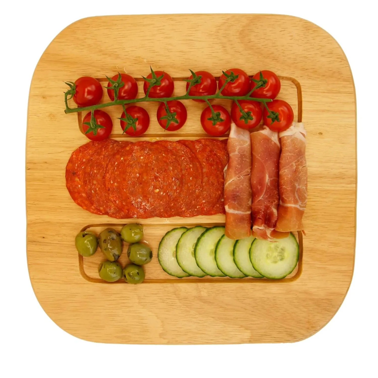 Tu0026G T&G Woodware Hevea Light-Stained Serving Board