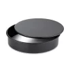 Tower Precision Plus Carbon Steel 18cm Round Non-Stick Loose Base Sandwich Tin - Black