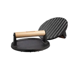 Tramontina Pre-Seasoned Cast Iron Round Grill Press - 17cm