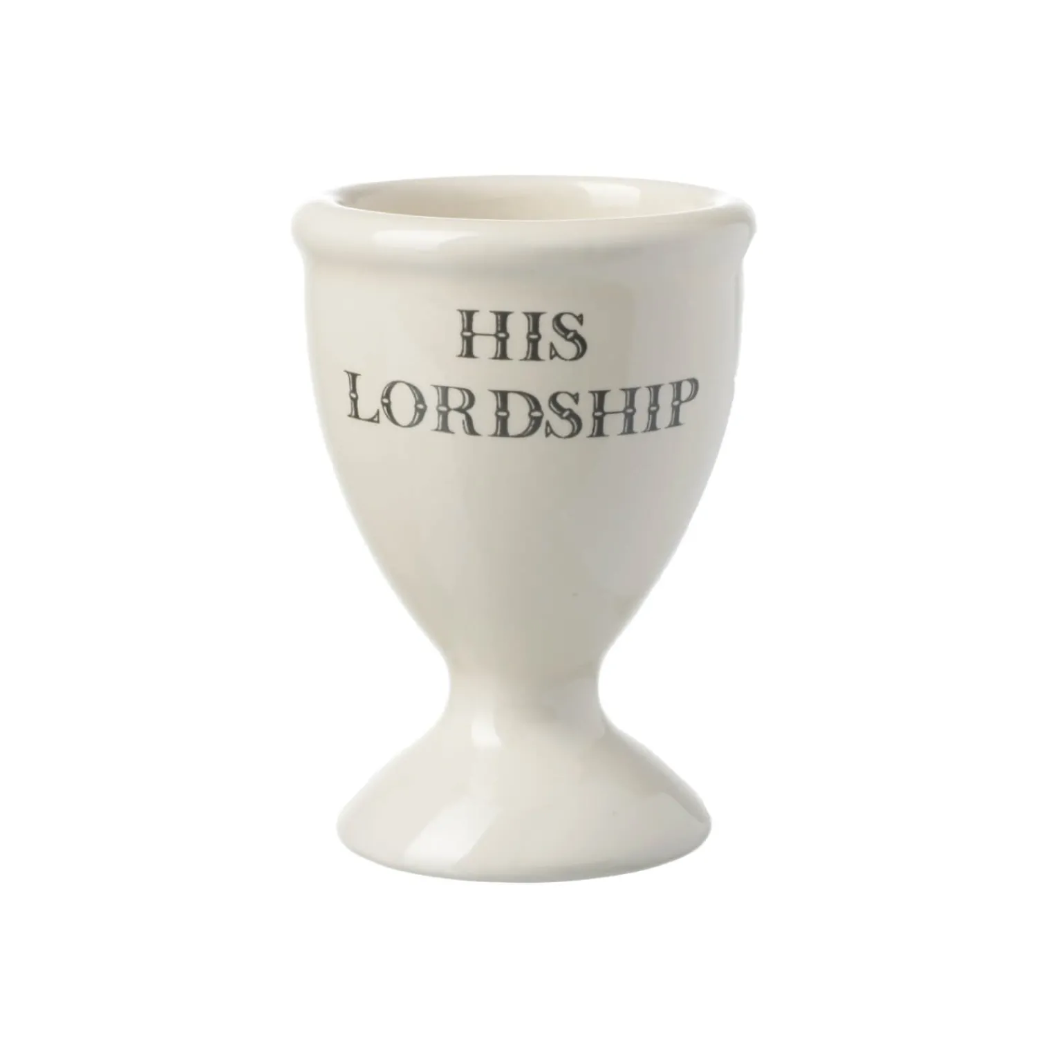 TUFTOP Majestic Coronation 2-Piece Stoneware Cream Egg Cup Set
