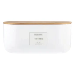 Typhoon Eden Carbon Steel Bread Storage Container - White