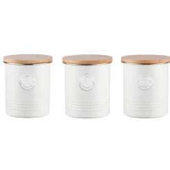 Typhoon Living 3 Piece Canister Set - Cream
