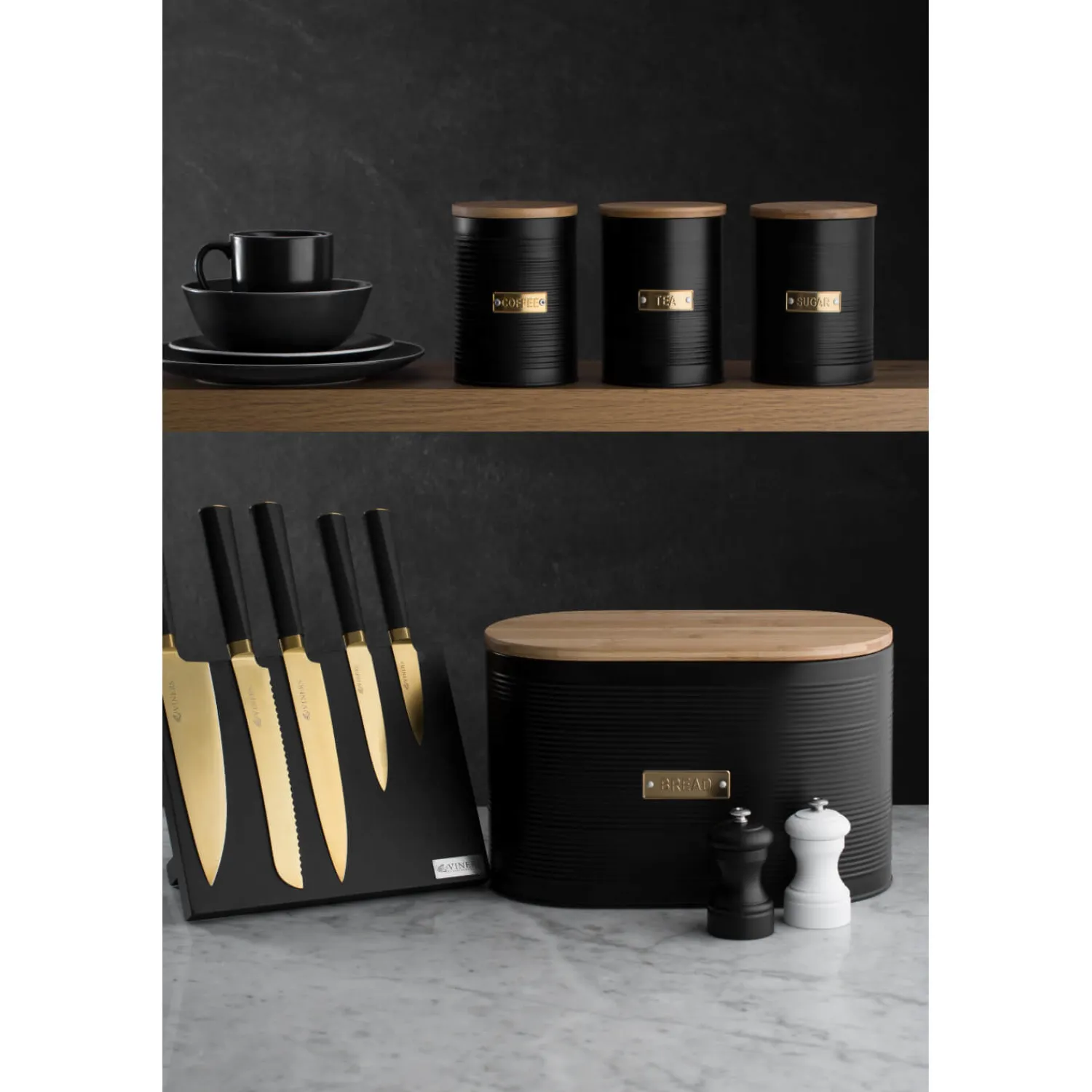Typhoon Living Bread Bin - Otto Black