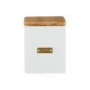 Typhoon Square Cookie Canister - Otto White