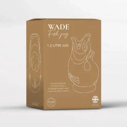 Wade Fish Earthenware 1.2 Litre Gluggle Jug - Forest Green