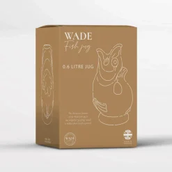Wade Fish Earthenware 0.6 Litre Gluggle Jug - Forest Green