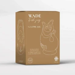 Wade Fish Earthenware 1.2 Litre Gluggle Jug - French Grey