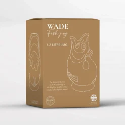 Wade Fish Earthenware 1.2 Litre Gluggle Jug - Sage