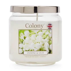 Wax Lyrical Colony Medium Scented Candle Jar - Jasmine & Oud