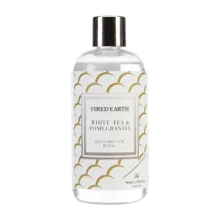 Wax Lyrical Fired Earth Reed Diffuser 200ml Refill - White Tea & Pomegranate