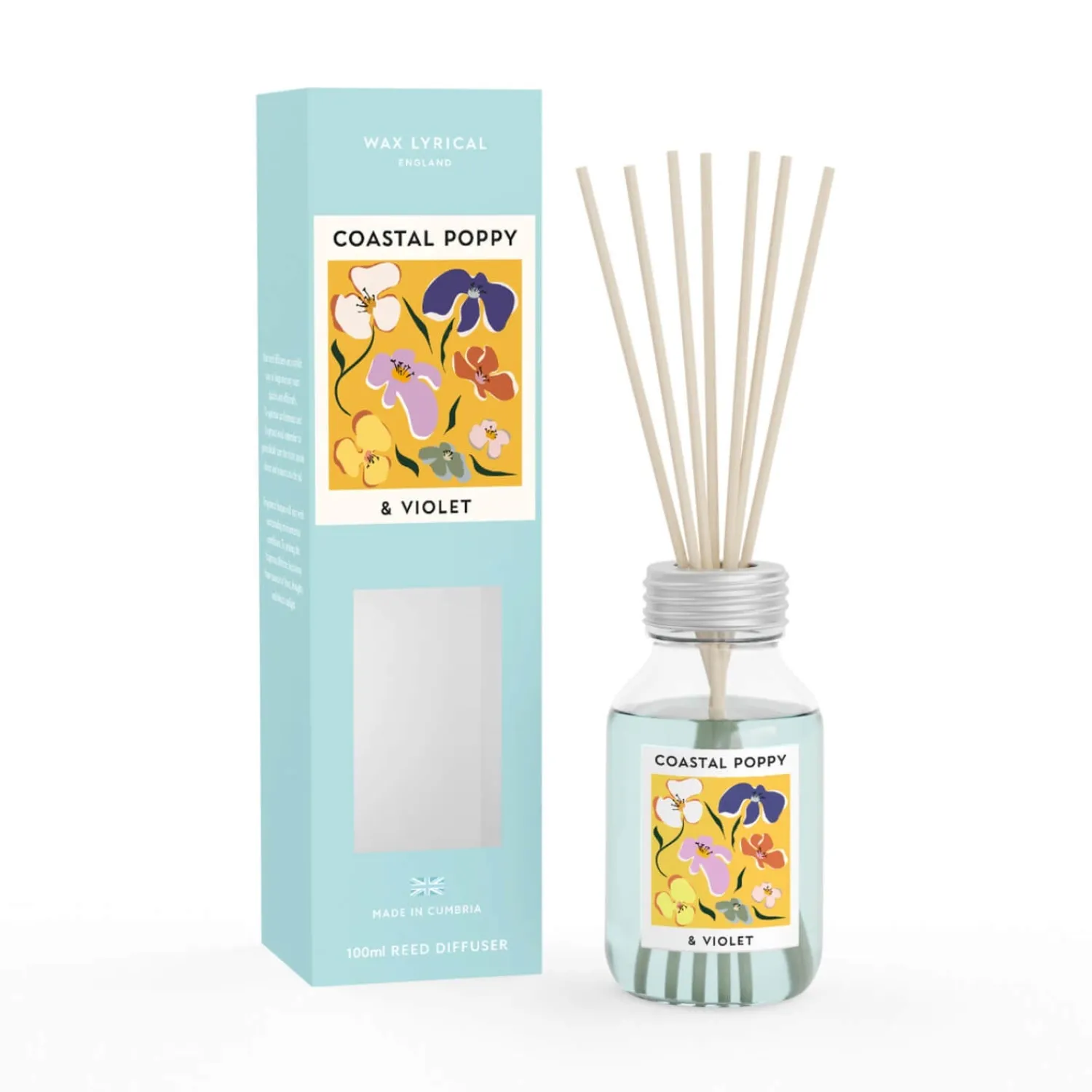 Wax Lyrical 100ml Reed Diffuser - Coastal Poppy & Violet