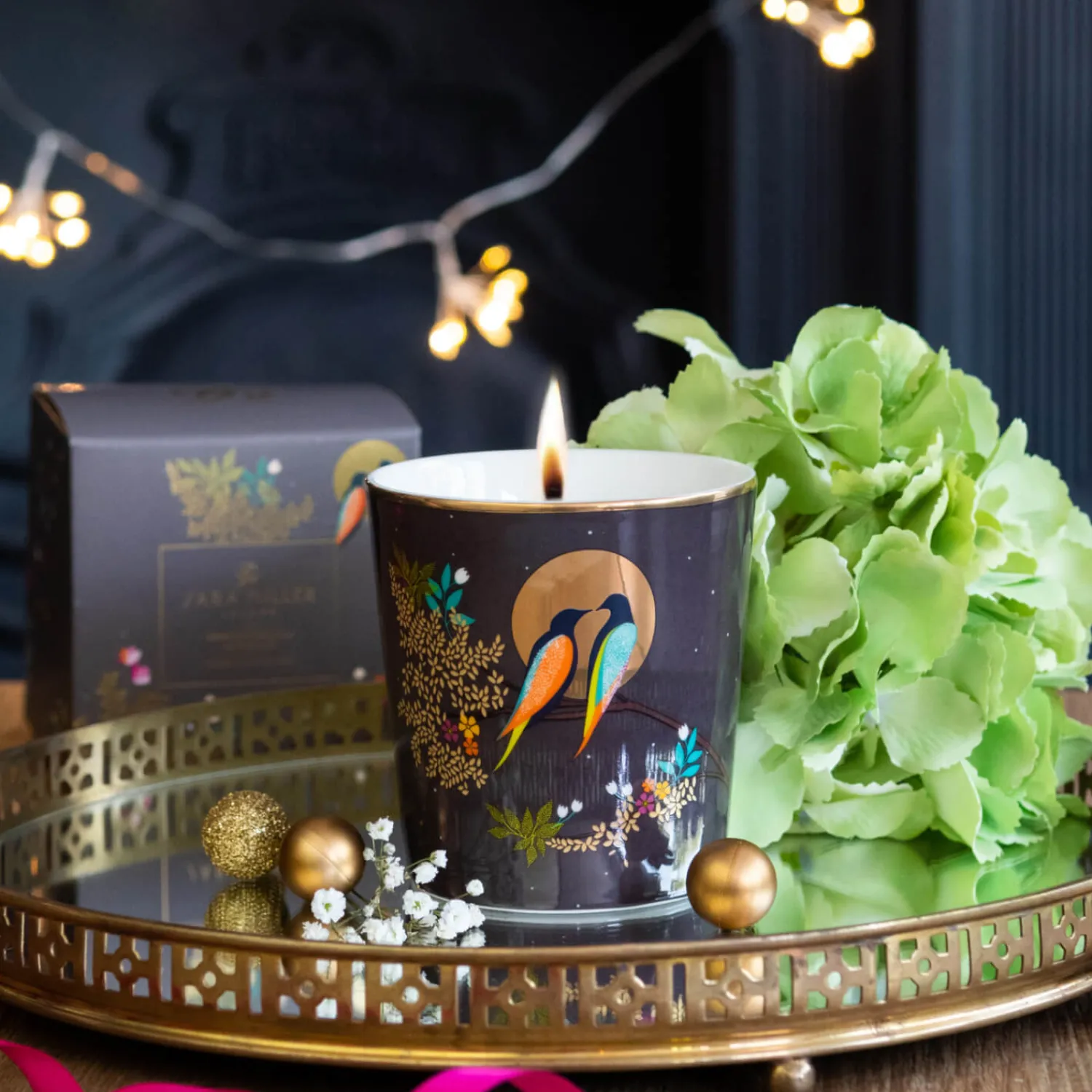 Sara Miller Wax Lyrical Scented Candle - Geranium, Patchouli & Vetivert
