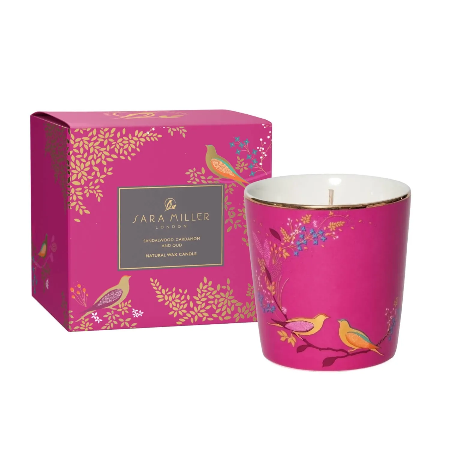 Sara Miller Wax Lyrical Scented Candle - Sandalwood, Cardamom & Oud