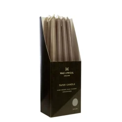 Wax Lyrical Unfragranced 25cm Tapered Dinner Candle - Smoke