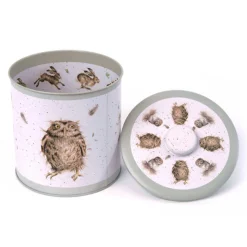 Wrendale Designs Biscuit Barrel Tin - Owl