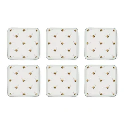 Wrendale Designs by Hannah Dale 6 Piece Coaster Set - Flight of the Bumblee
