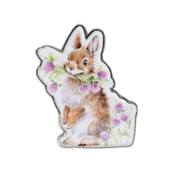 Wrendale Designs by Hannah Dale Pin Badge - Head Over Heels - Rabbit