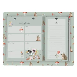Wrendale Designs by Hannah Dale Weekly Shopping & Planner Pad - Garden Friends