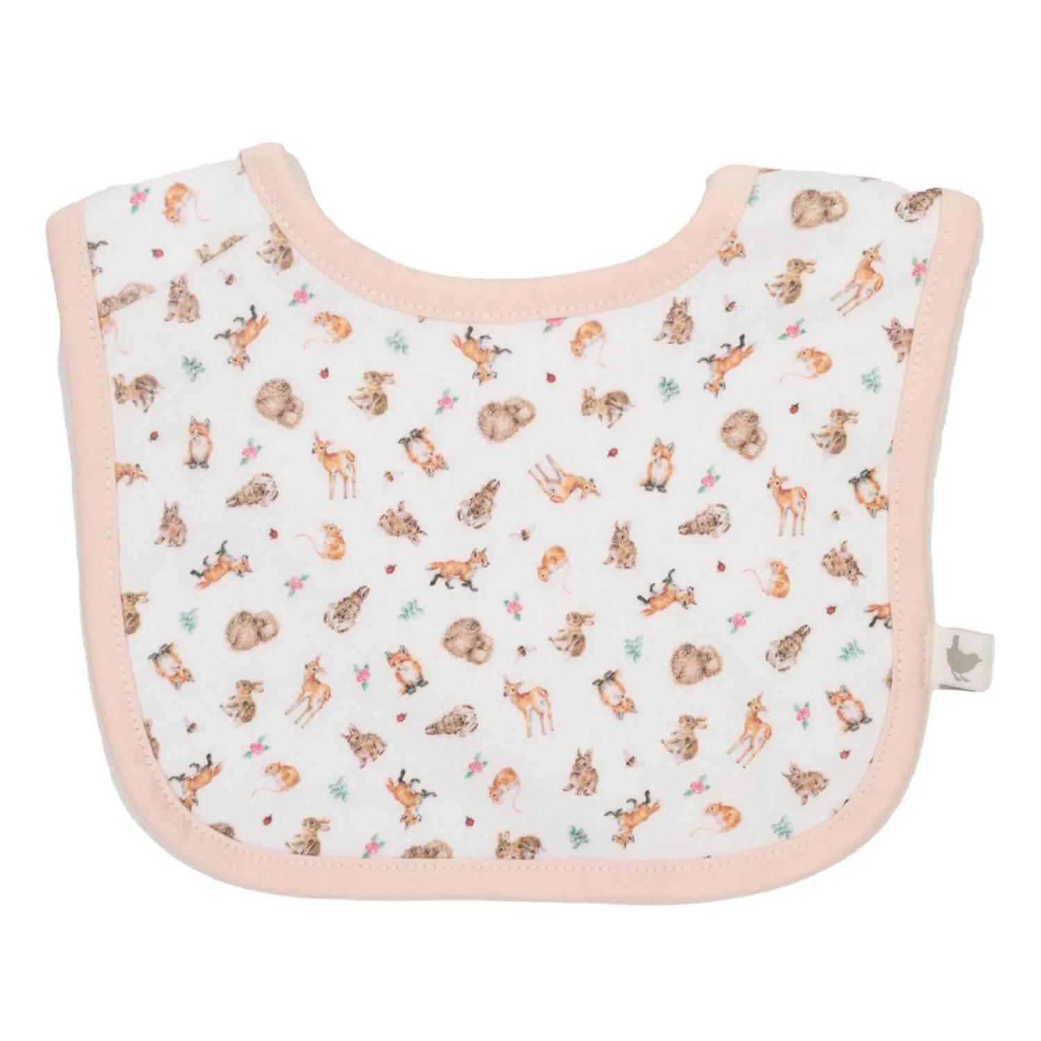 Wrendale Designs by Hannah Dale Little Wren 100% Cotton Bib Gift Set - Little Forest