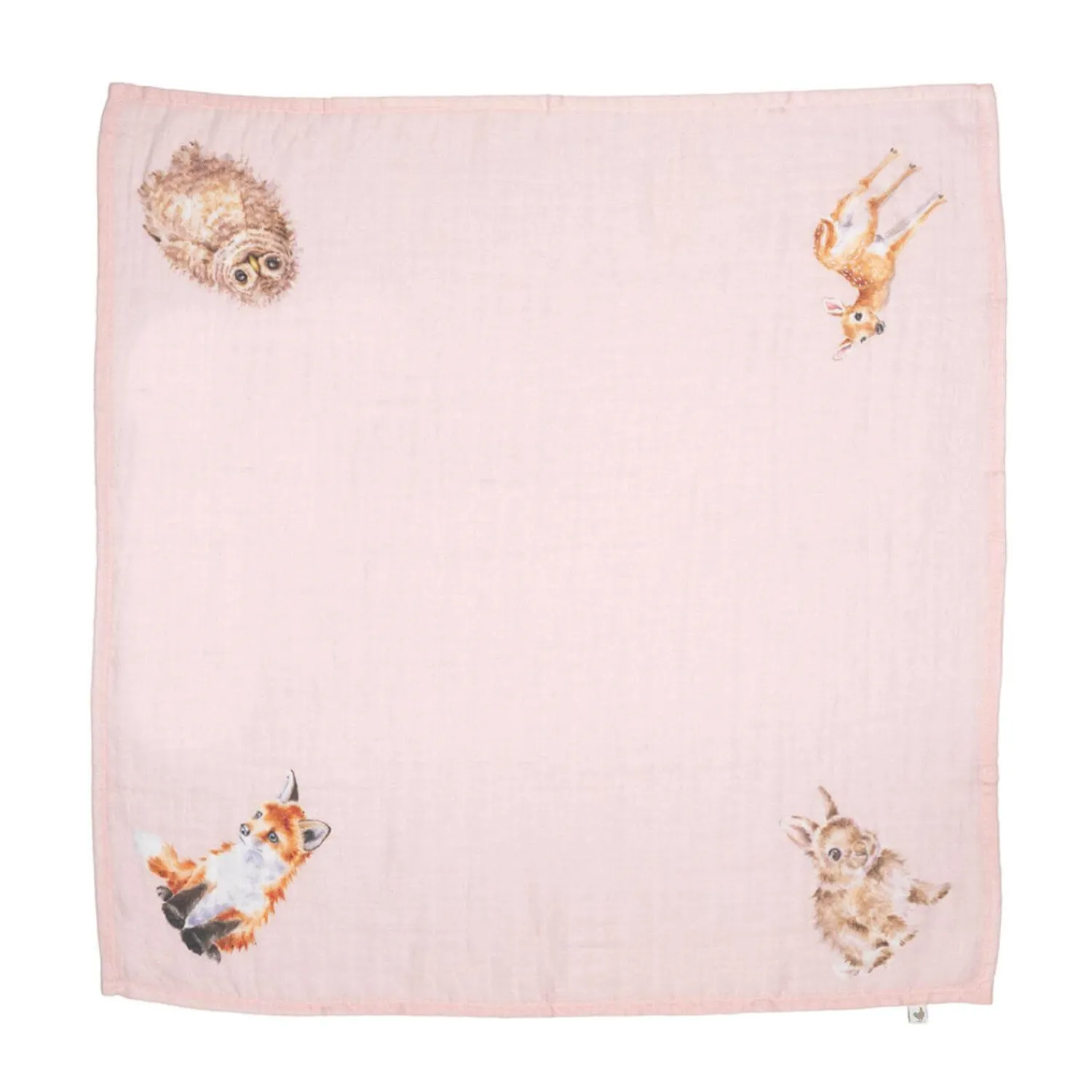 Wrendale Designs by Hannah Dale Little Wren 100% Cotton Muslin Gift Set - Little Forest
