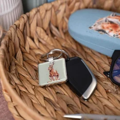 Wrendale Designs by Hannah Dale Key Ring - Golden Hour - Hare