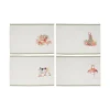 Wrendale Designs by Hannah Dale 100% Cotton Fabric  Set of 4 Placemats - Garden Friends