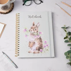 Wrendale Designs by Hannah Dale A4 Notebook - Head Clover Heels - Rabbit