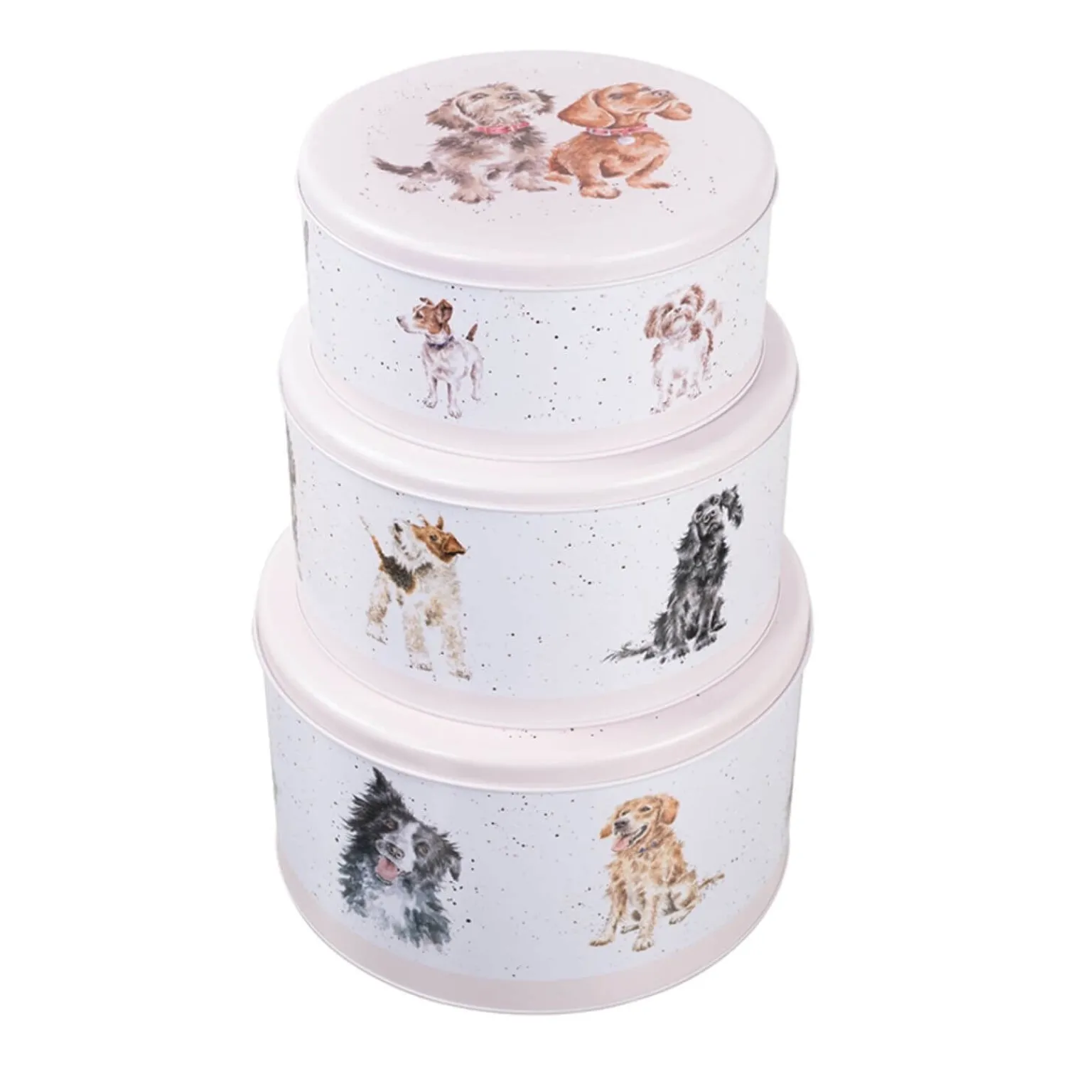 Wrendale Designs by Hannah Dale 3 Piece Cake Tin Nest - Dogs
